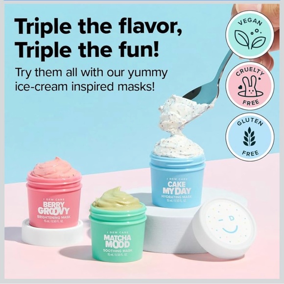 I Dew Care Mini Scoops Ice Cream Flavored Wash Off Masks & Mask Silicone Spatula - Picture 5 of 10